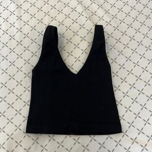 Black tank-top